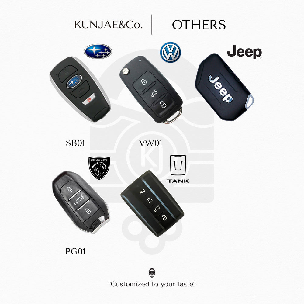 Other Brands Leather Car Key Case