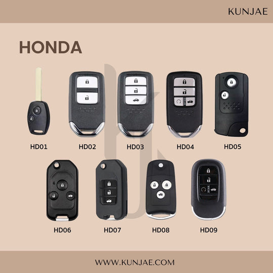 Honda Leather Car Key Case