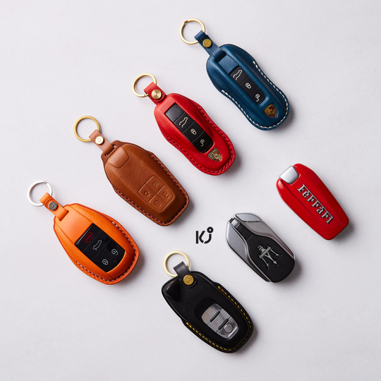 Super Car Leather Car Key Case